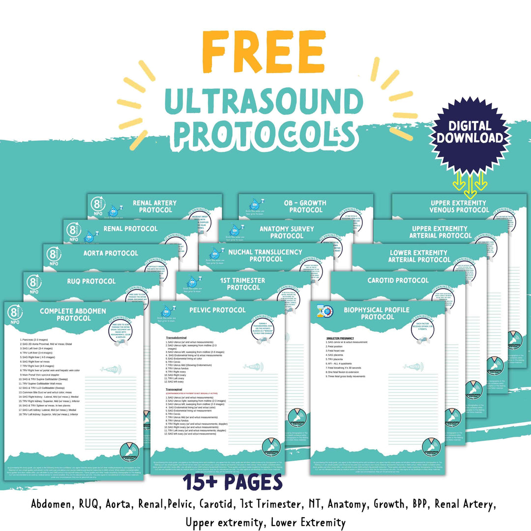 The Ultimate Ultrasound School Protocol Bundle